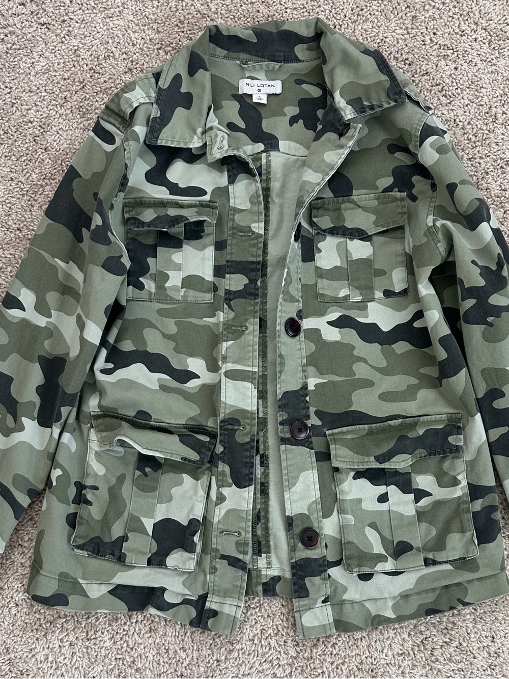 Nili Lotan for Target Camo Utility Jacket Small